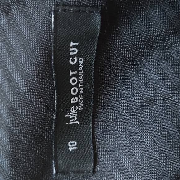 ANN Taylor LOFT Julie Boot Cut Rigid Pants Cotton Blend Bi-stretch Womens 10 - Picture 5 of 12